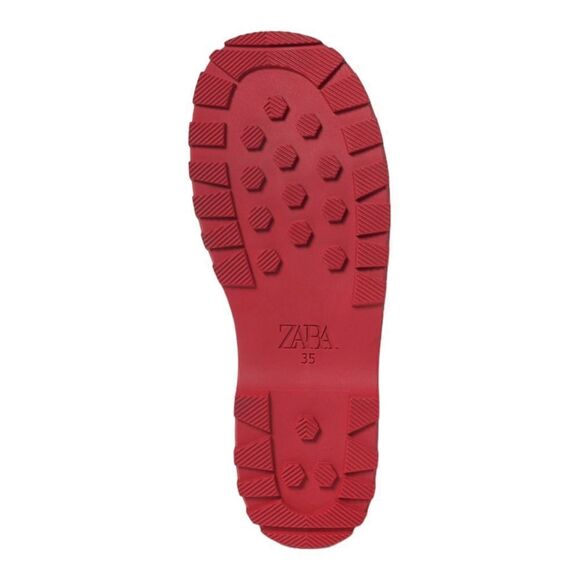 ZARA Kids | Red | MONOCHROMATIC CHUNKY FISHERMAN SANDALS - Picture 3 of 9